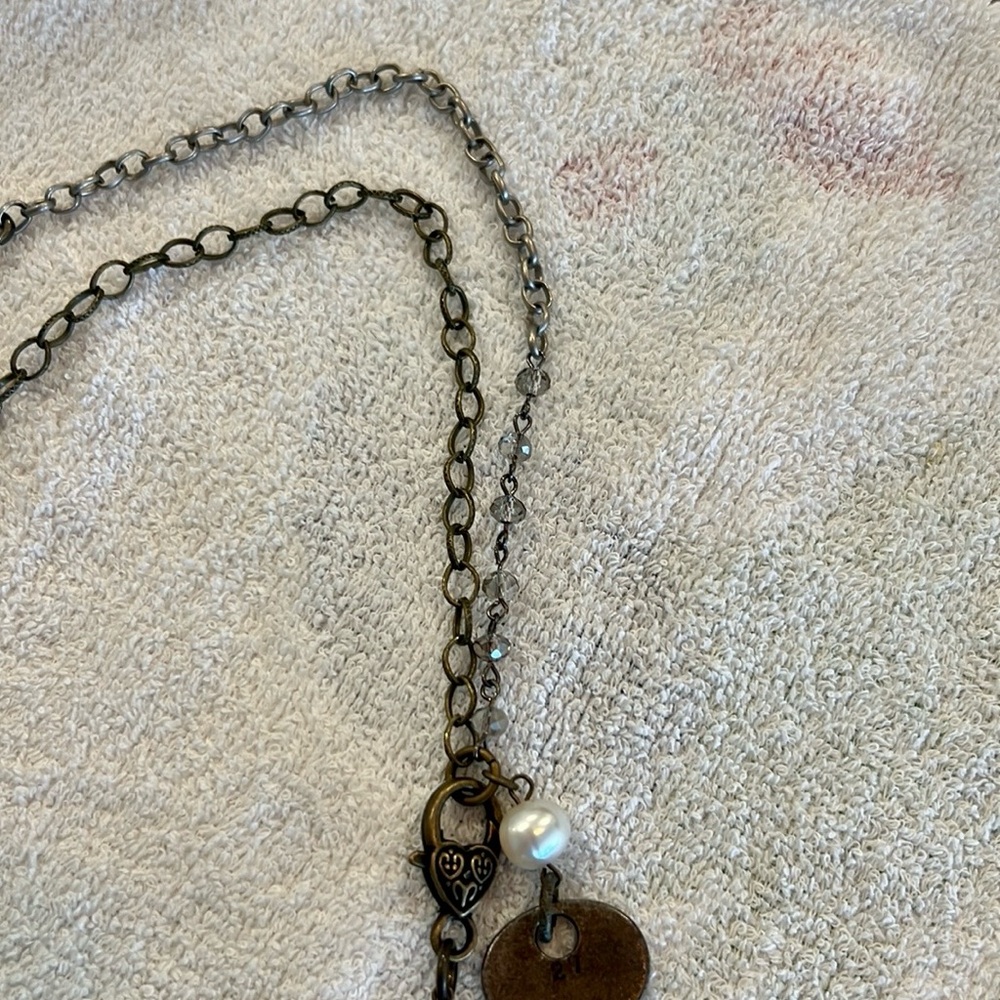 Vintage Cross and Key Necklace - Picture 3 of 3